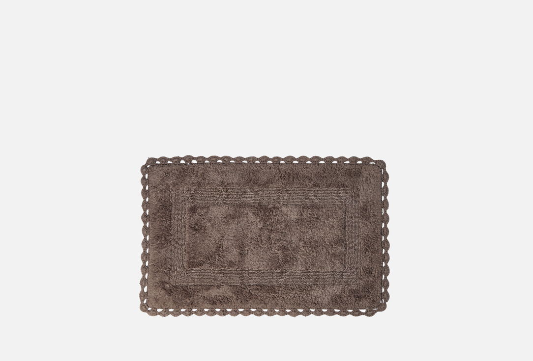 

Коврик для ван DENASTIA, Серый, 60x100, кружево, тёмно-серый 1 шт