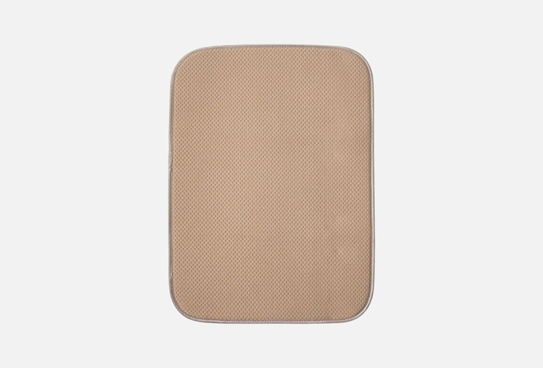 Изображение товара Коврик для сушки посуды DeNASTIA 38x51 бежевый компактный и впитывающий