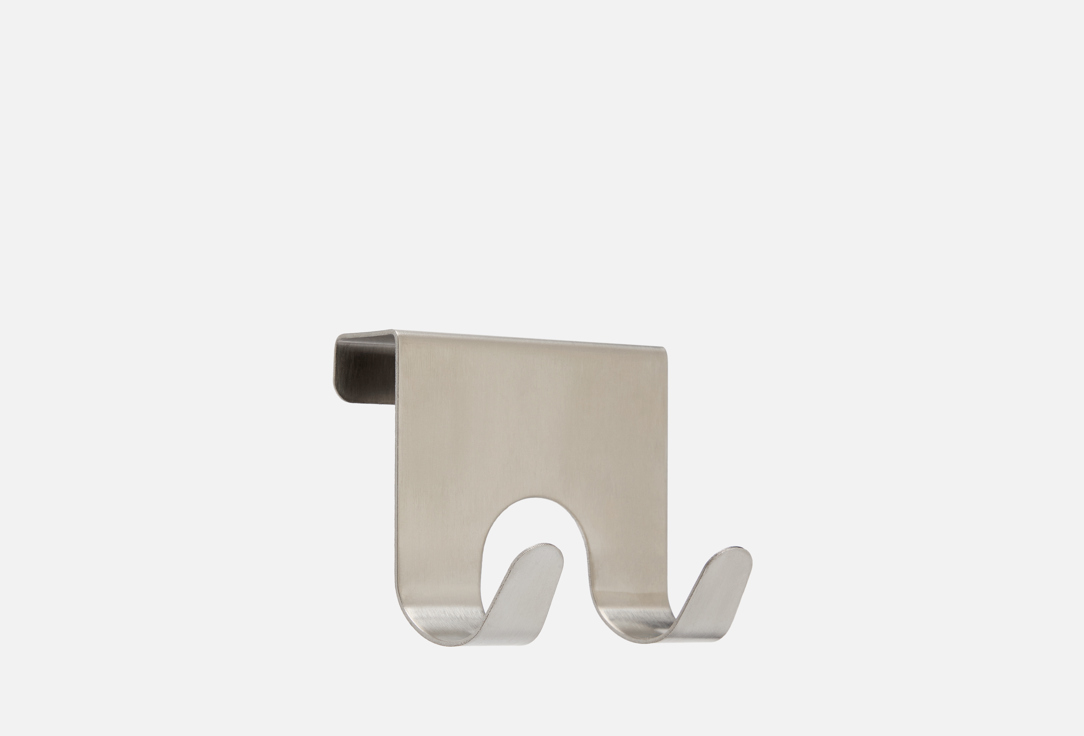 Изображение товара Крючок на кухонную дверцу DeNASTIA 2 крючка нержавеющая сталь 6,8x6,2x2,2 см