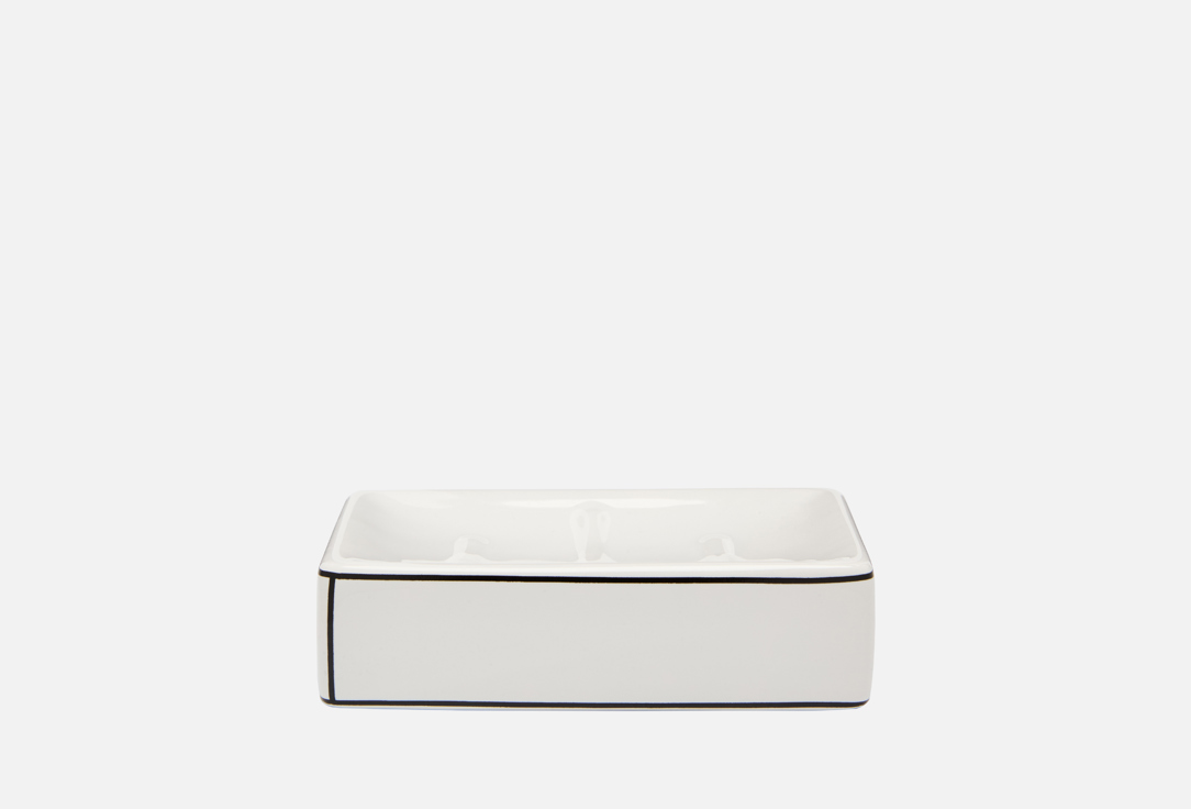 

Мыльница DENASTIA, Белый, FRAME, 11,8x7,8x3,2, белый 1 шт