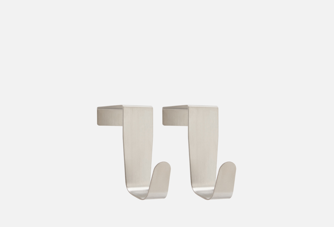 

Набор крючков на дверь DENASTIA, Серый, 4,1x2,5x6, серый 2 шт