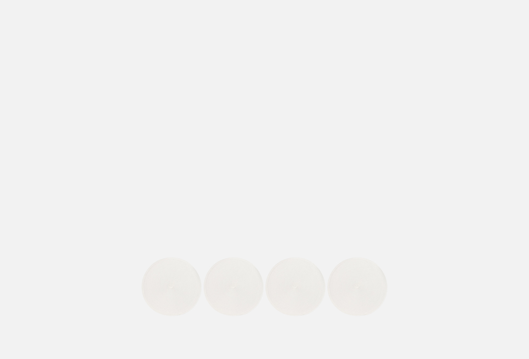 

Набор салфеток сервировочных DENASTIA, Белый, D32, белый 4 шт