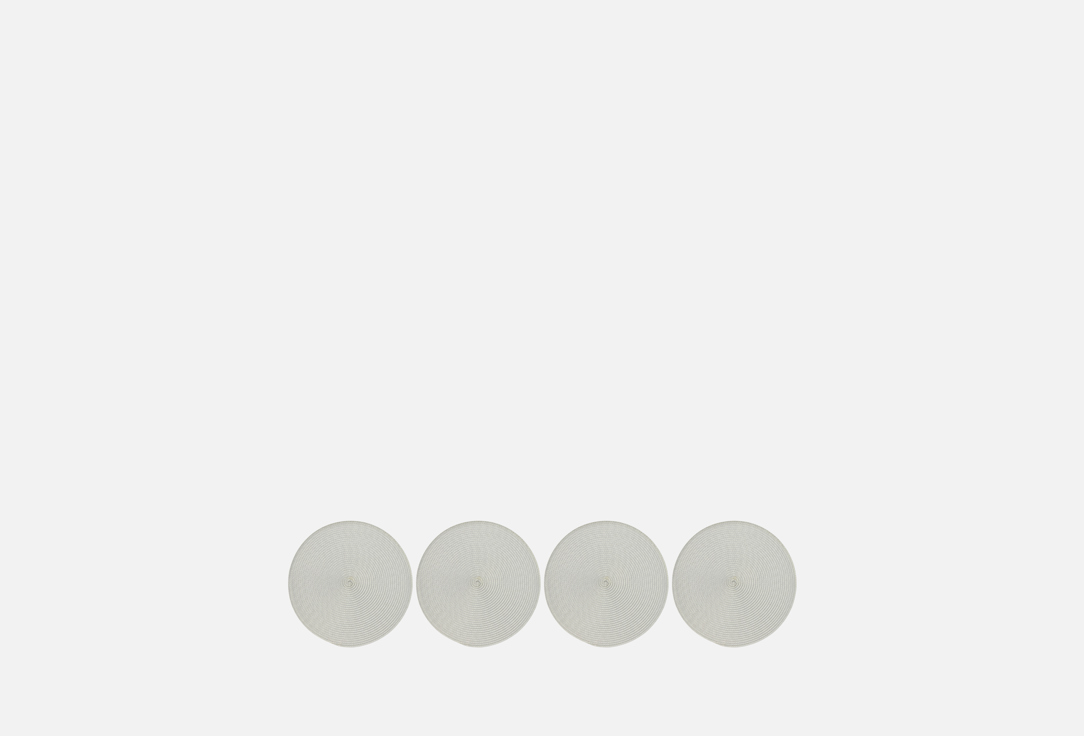 Изображение товара Набор салфеток сервировочных DeNASTIA D36, плетеные, светло-серый