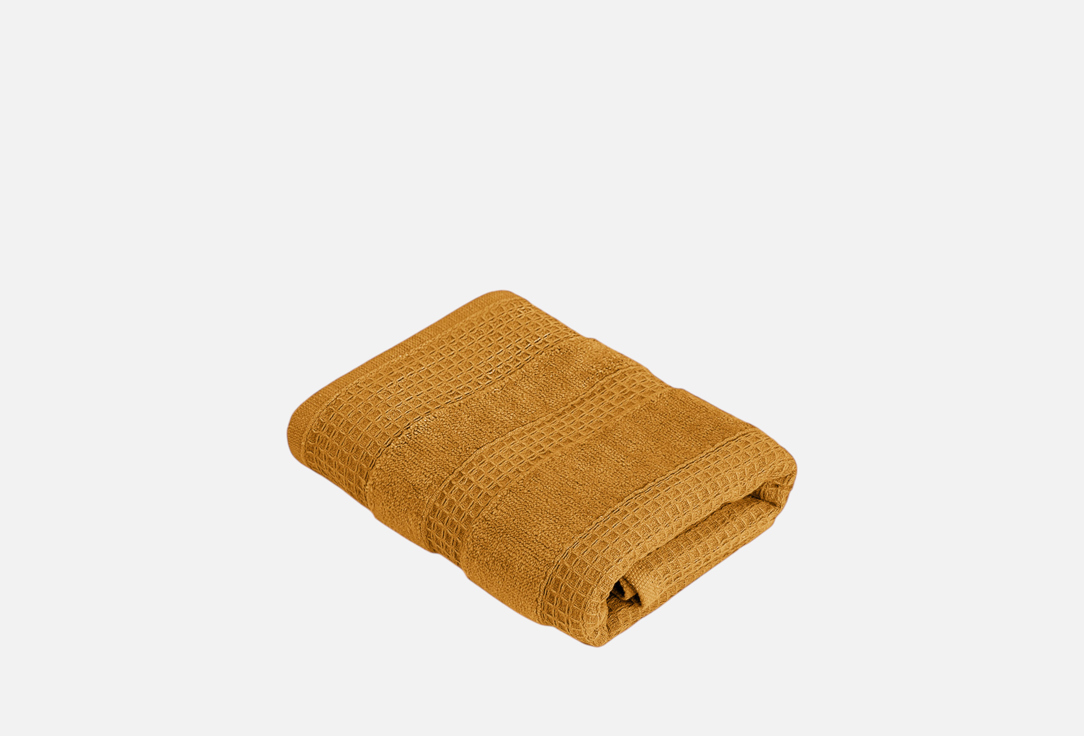 

Полотенце DENASTIA, Желтый, 40x70, КРАФТ, горчичный 1 шт