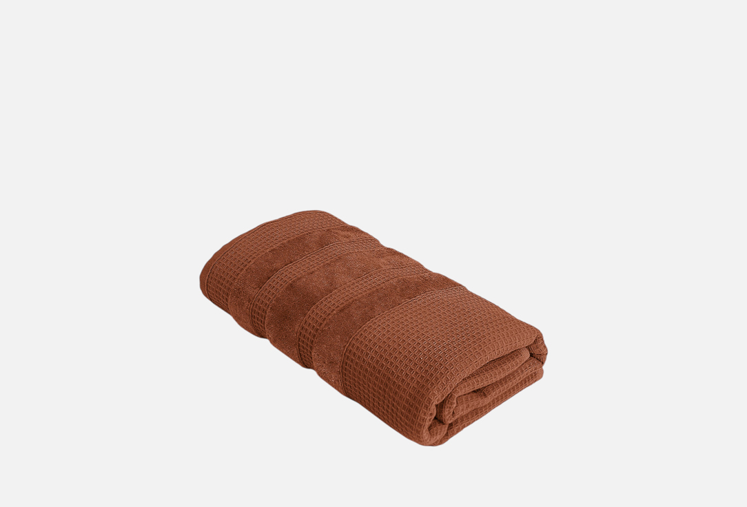 

Полотенце DENASTIA, Оранжевый, 70x130, КРАФТ, коралловый 1 шт