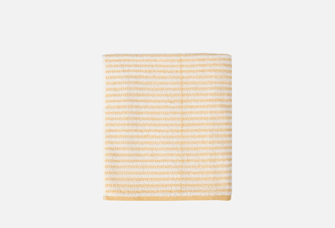 Изображение товара Полотенце махровое DeNASTIA Motive полоски 100x150 см бежевый