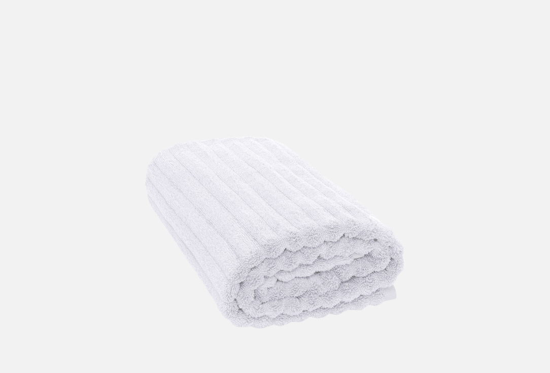 Изображение товара Полотенце махровое DeNASTIA Узкая Волна, 100x150, белый