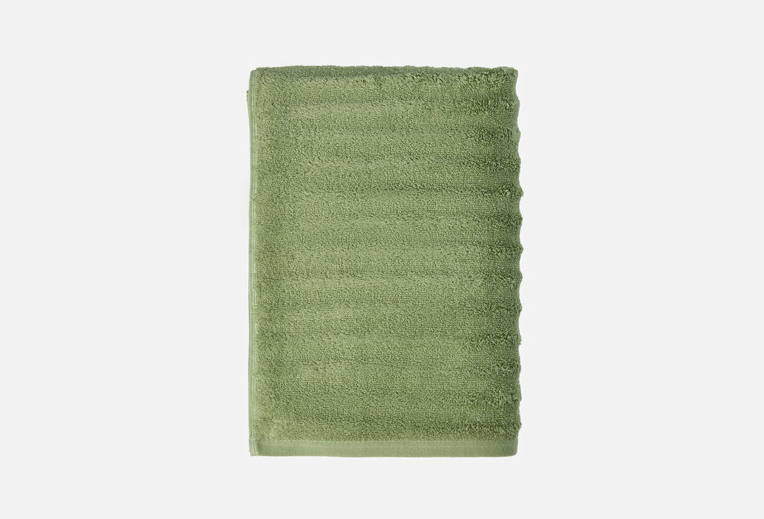 

Полотенце махровое DENASTIA, Зеленый, Узкая Волна, 100x150, зеленый 1 шт