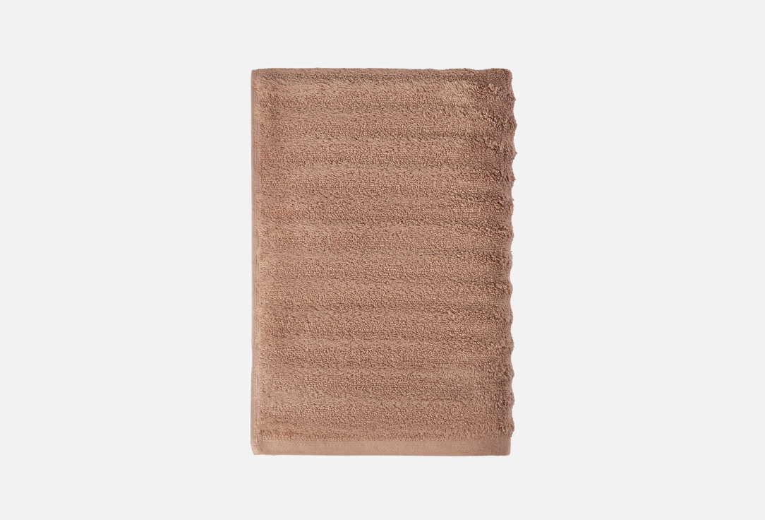 

Полотенце махровое DENASTIA, Коричневый, Узкая Волна, 100x150, коричневый 1 шт