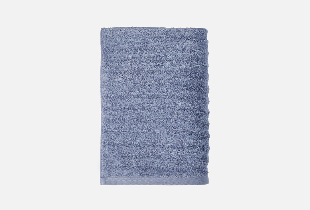 Изображение товара Полотенце махровое DeNASTIA Узкая Волна, 100x150, синий
