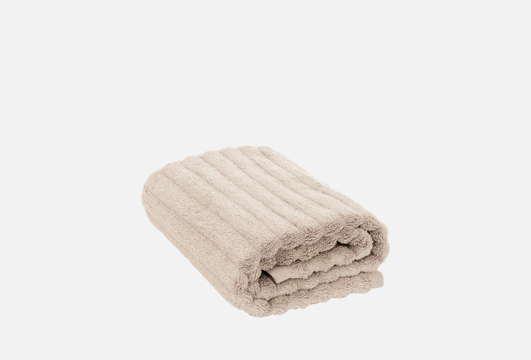 Изображение товара Полотенце махровое DeNASTIA Узкая Волна, 50x90, бежевый