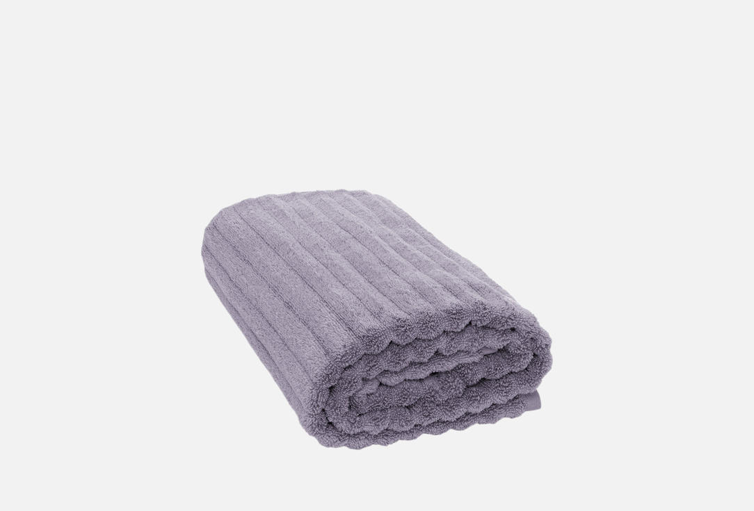 Изображение товара Махровое полотенце DeNASTIA Узкая Волна 70x130 см лавандовое гипоаллергенное