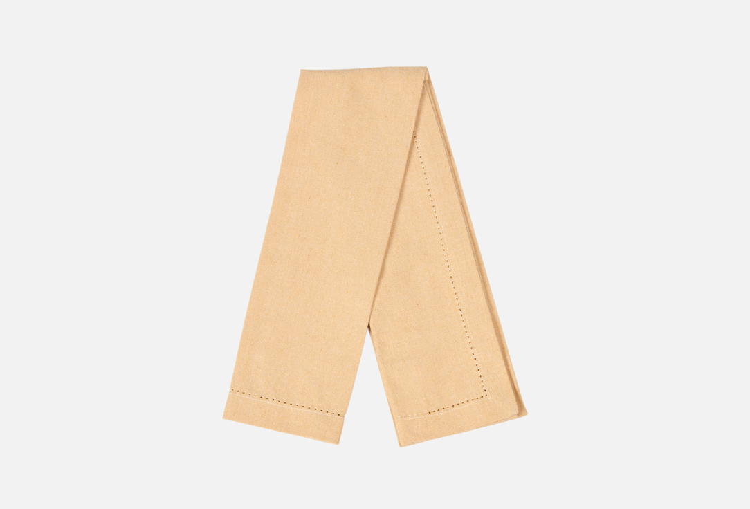 

Раннер для сервировки DENASTIA, Бежевый, Basic linen, мережка по краю, 35x160, бежевый 1 шт