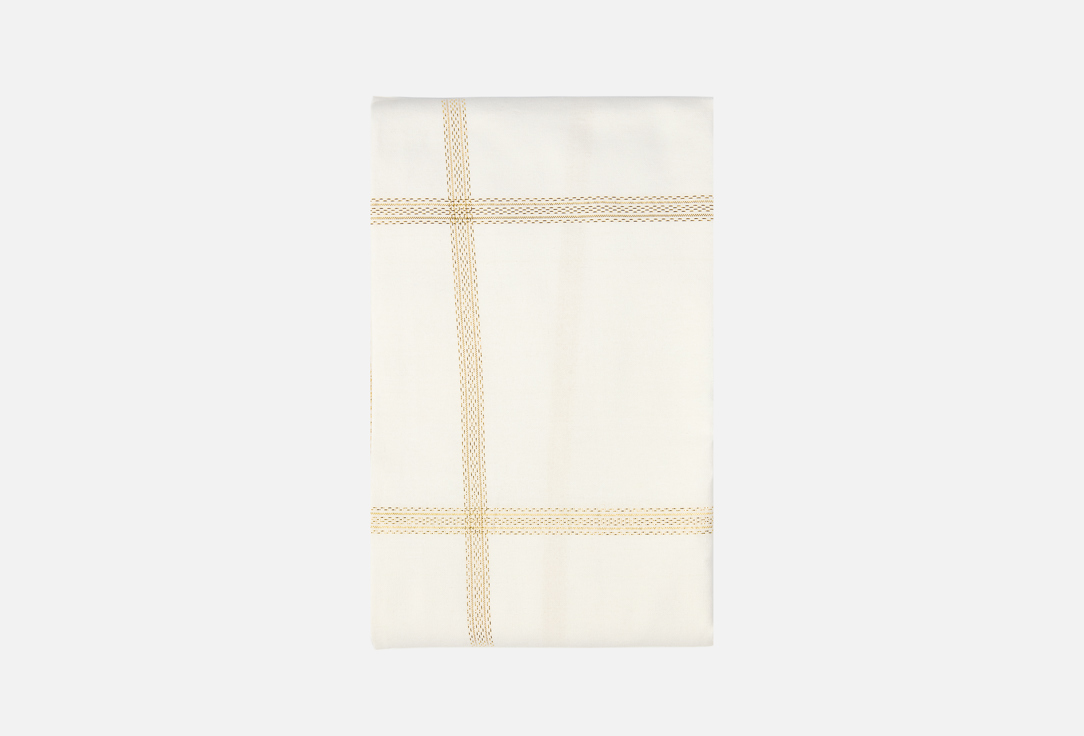 

Скатерть DENASTIA, Мультиколор, Клетка, Holiday, 140x180, белый, золото 1 шт