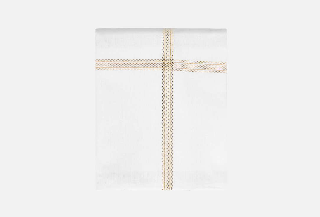 

Скатерть DENASTIA, Мультиколор, Клетка, Holiday, 160x300, белый, золото 1 шт