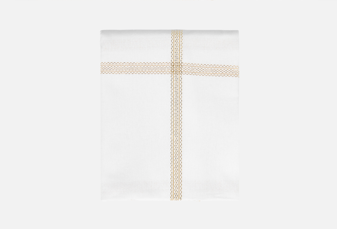 

Скатерть DENASTIA, Мультиколор, Клетка, Holiday, D160, белый, золото 1 шт