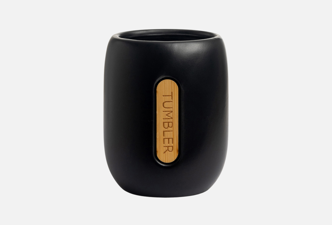 

Стакан для зубных щеток DENASTIA, Черный, AMBOO, 8,2x6,5x10,5, черный 1 шт