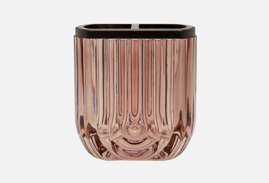 

Стакан для зубных щеток DENASTIA, Коричневый, Barbara, 10x6x10,5, коричневый 1 шт