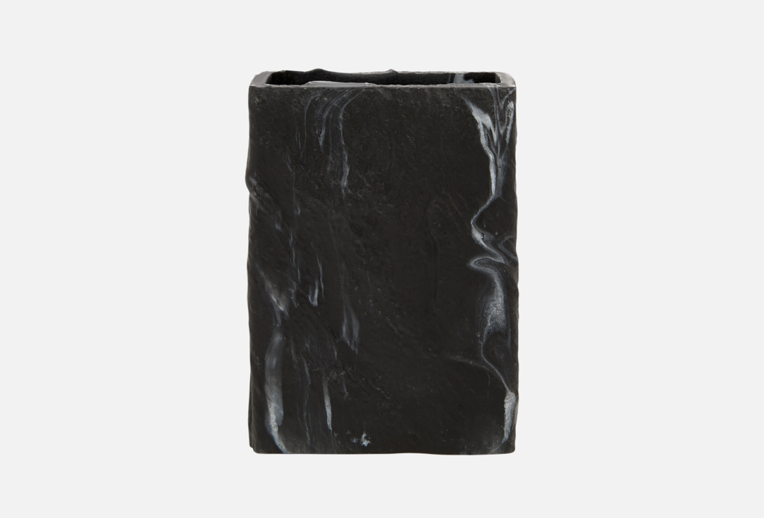 

Стакан для зубных щеток DENASTIA, Серый, Мрамор, 8,5x5,5x11, темно-серый 1 шт