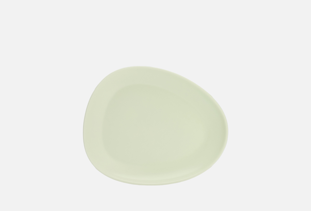 

Тарелка плоская DENASTIA, Зеленый, Оливки-однотон, 18x15x2,3, оливковый 1 шт