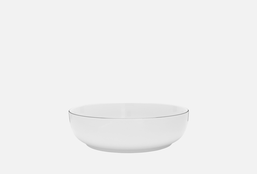 

Тарелка суповая DENASTIA, Белый, GOLD MOOD, D20,7, белый с серебряной каймой 1 шт