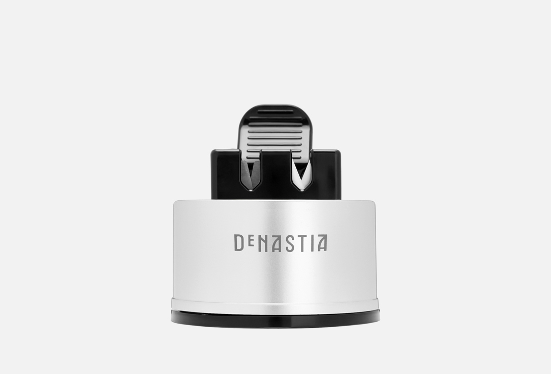 

Точилка для ножей с вакуумным креплением DENASTIA, Черный, Двухэтапная заточка, 6x6x6,5, чёрный 1 шт