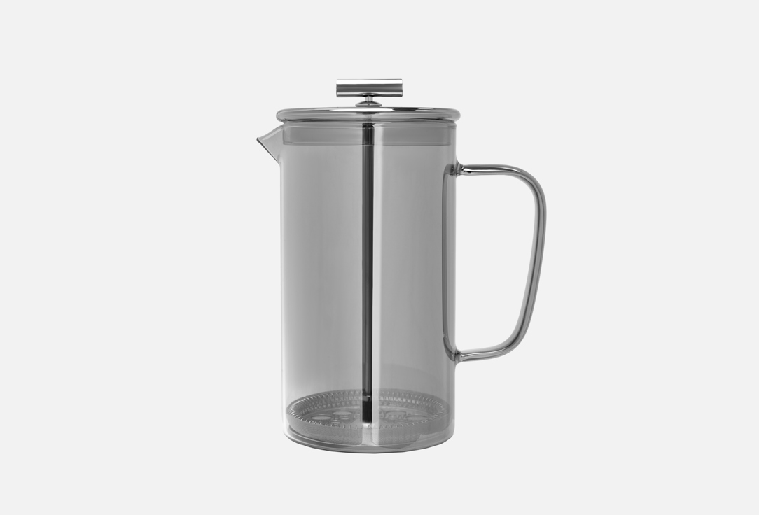 

Чайник заварочный DENASTIA, Серый, Crystal, френч-пресс, серый 1 шт