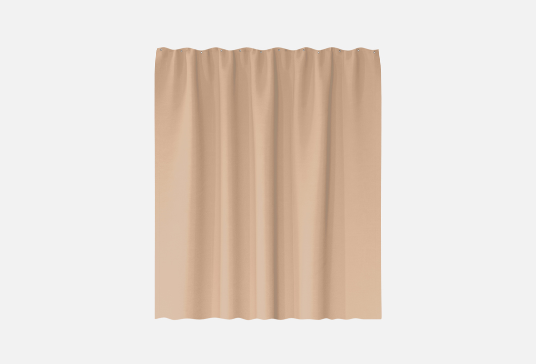 

Шторка для ванной DENASTIA, Бежевый, Эмбосс, 200x200, бежевый 1 шт