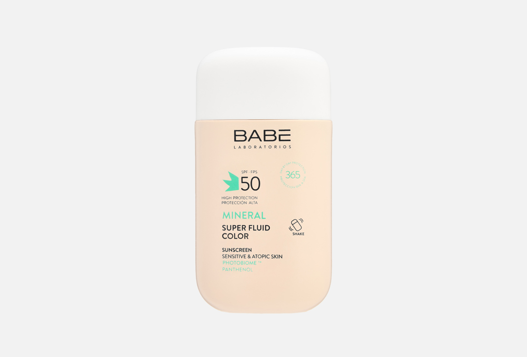 Изображение товара солнцезащитный суперфлюид для лица SPF 50+ Laboratorios Babe mineral color