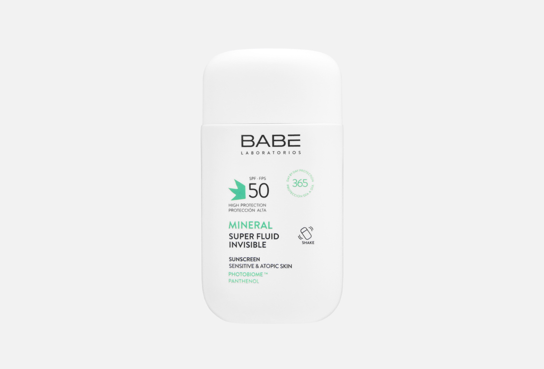 Изображение товара солнцезащитный суперфлюид для лица SPF 50+ Laboratorios Babe Mineral