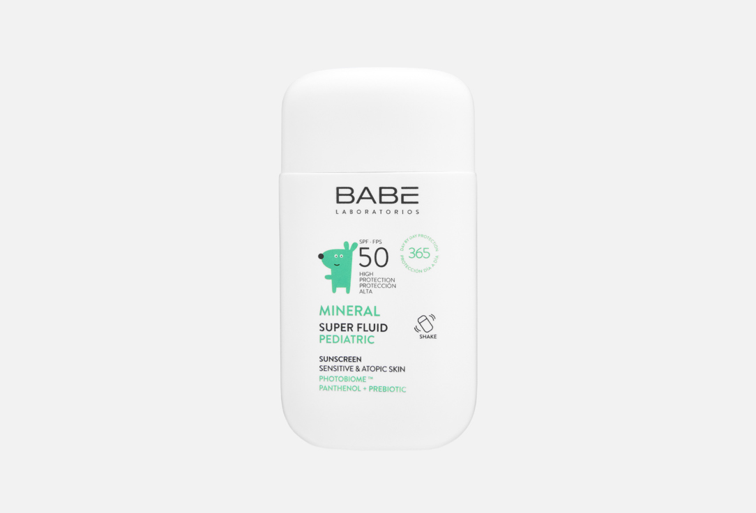 Изображение товара Детский минеральный солнцезащитный суперфлюид для лица SPF 50+ Laboratorios Babe Pediatric mineral