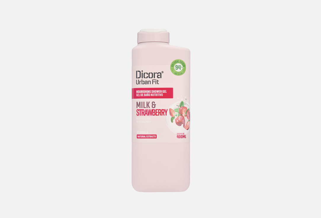 Гель для душа DICORA Urban Fit milk and strawberries 400 мл