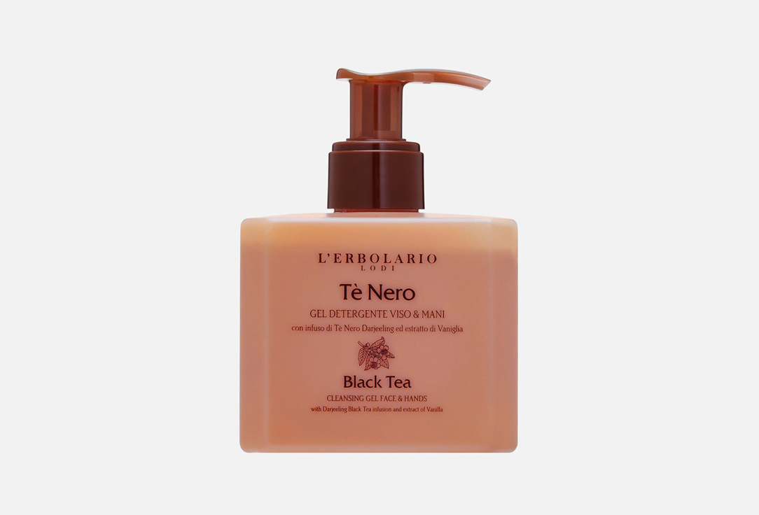Изображение товара Очищающий гель для лица и рук Black Tea LERBOLARIO 270 мл натуральная формула