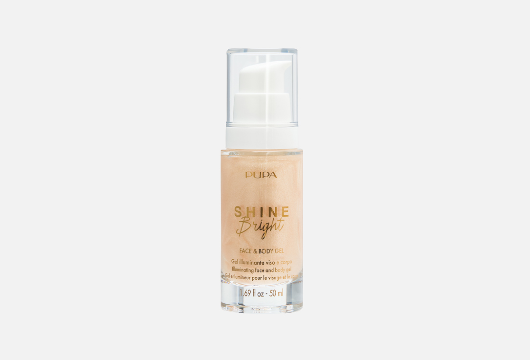 Праймер-гель для лица и тела PUPA Shine bright face & body gel 50 мл