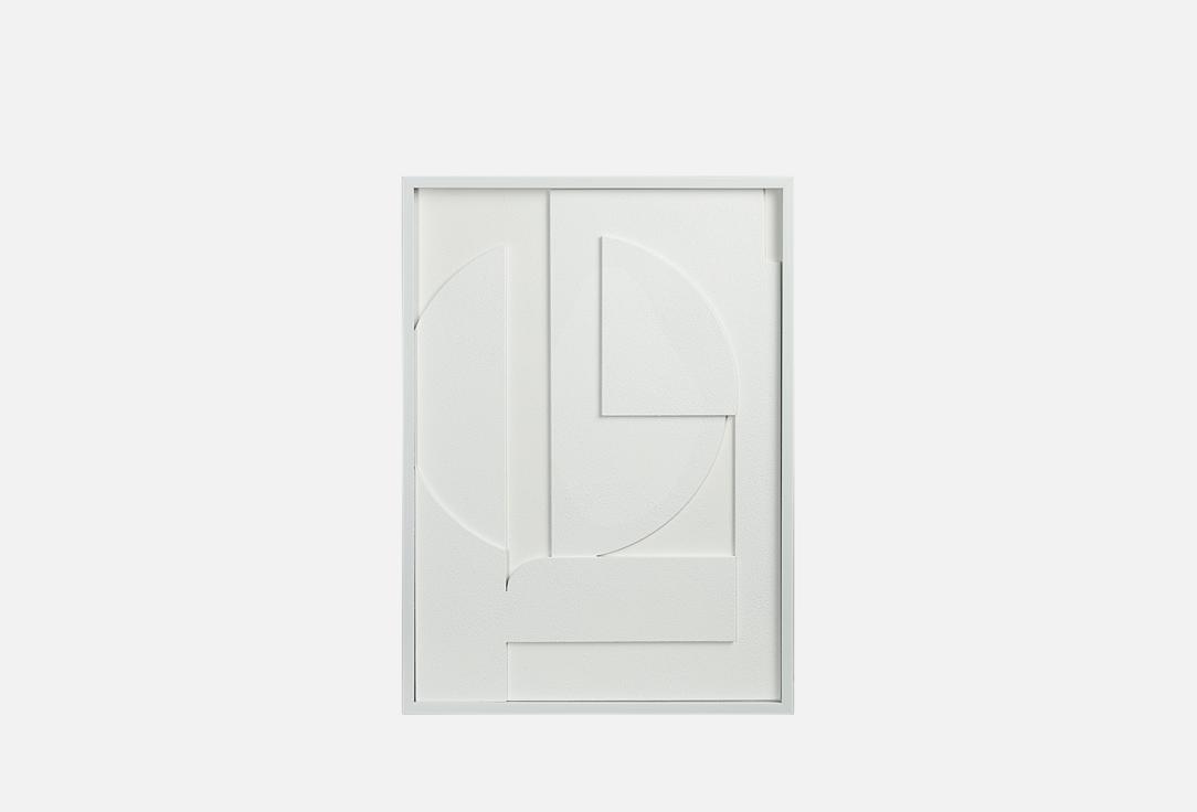 Изображение товара Панно декоративное с эффектом 3D Bergenson Bjorn Minimalism, с белой рамой, 50х70 см