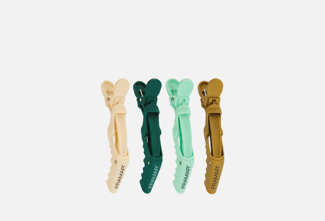 Изображение товара Набор зажимов для волос FRAMAR Cheers Haters 4 шт универсальные с прорезинкой