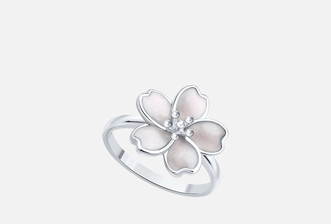 Изображение товара Серебряное кольцо SOKOLOV с эмалью 925 пробы для женщин