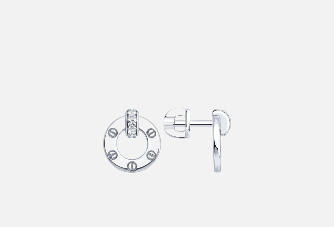Изображение товара Серьги Серебряные SOKOLOV Фианит