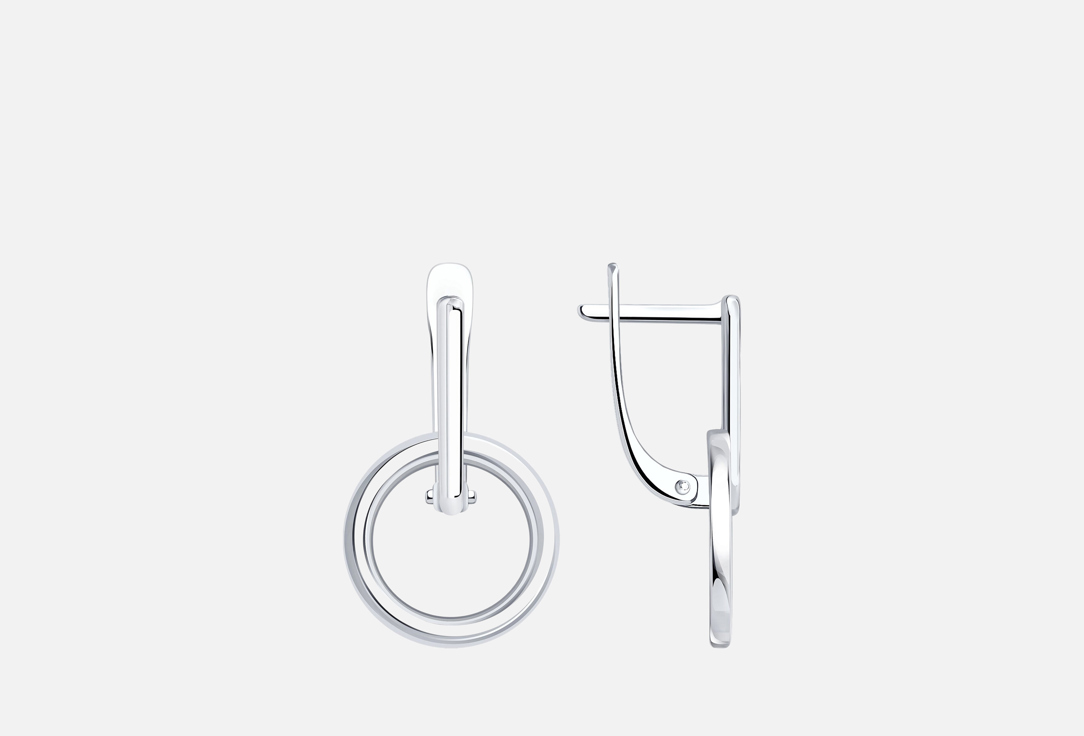 

Серьги Серебряные SOKOLOV, Без вставки 2 шт