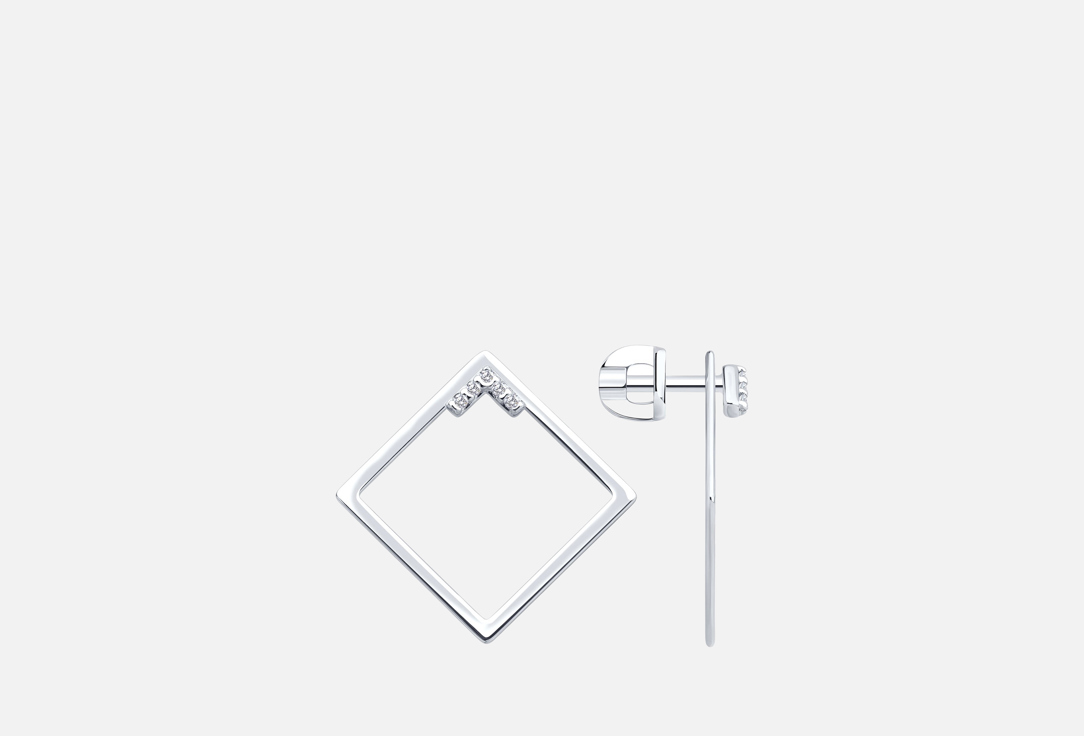 Изображение товара Серьги Серебряные Diamant Фианит