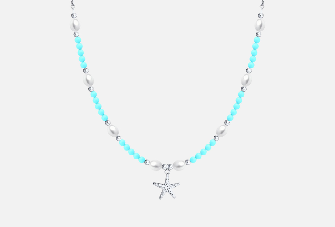 

Колье Серебряное DIAMANT, Бирюза 40-45 мл