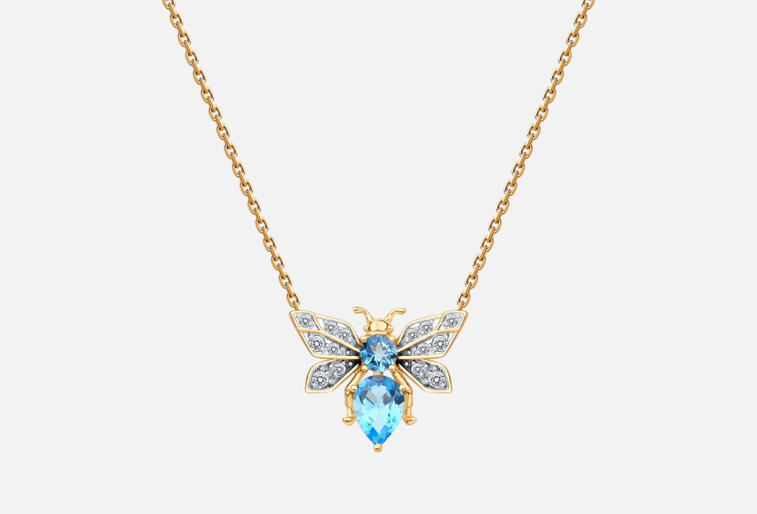 

Подвеска Золотая DIAMANT, Топаз swiss 38-42 мл