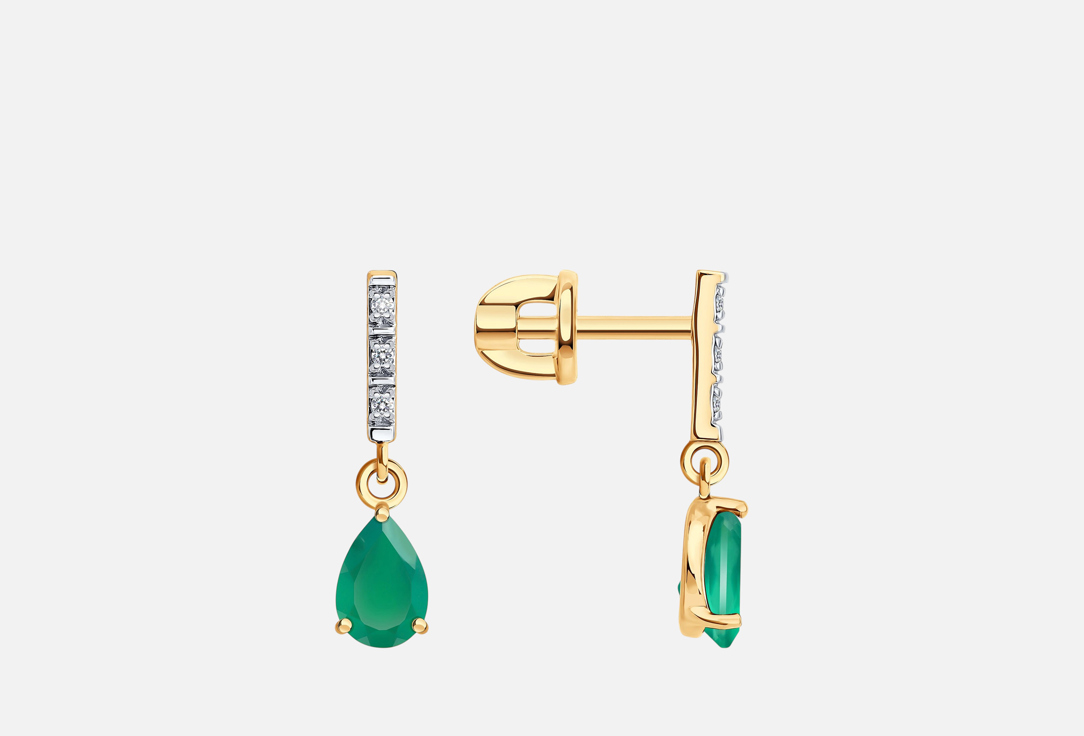 Изображение товара Серьги Золотые SOKOLOV Агат