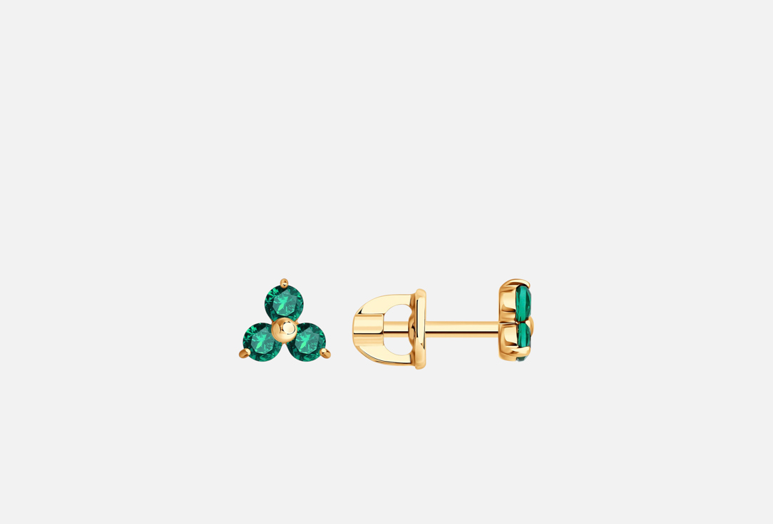 Изображение товара Серьги Золотые SOKOLOV Изумруд