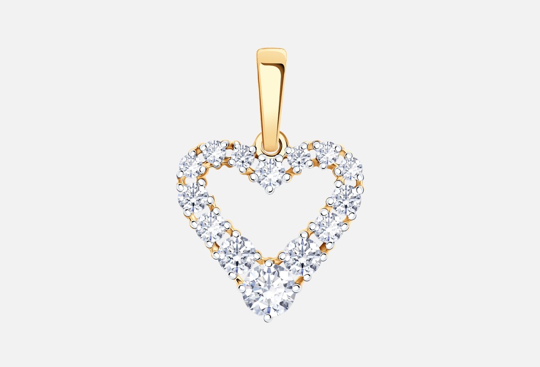 

Подвеска Золотая SOKOLOV, Фианит 1 шт