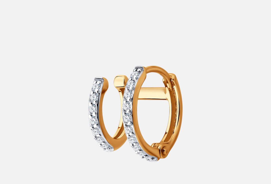 Изображение товара Серьга Золотая SOKOLOV Фианит