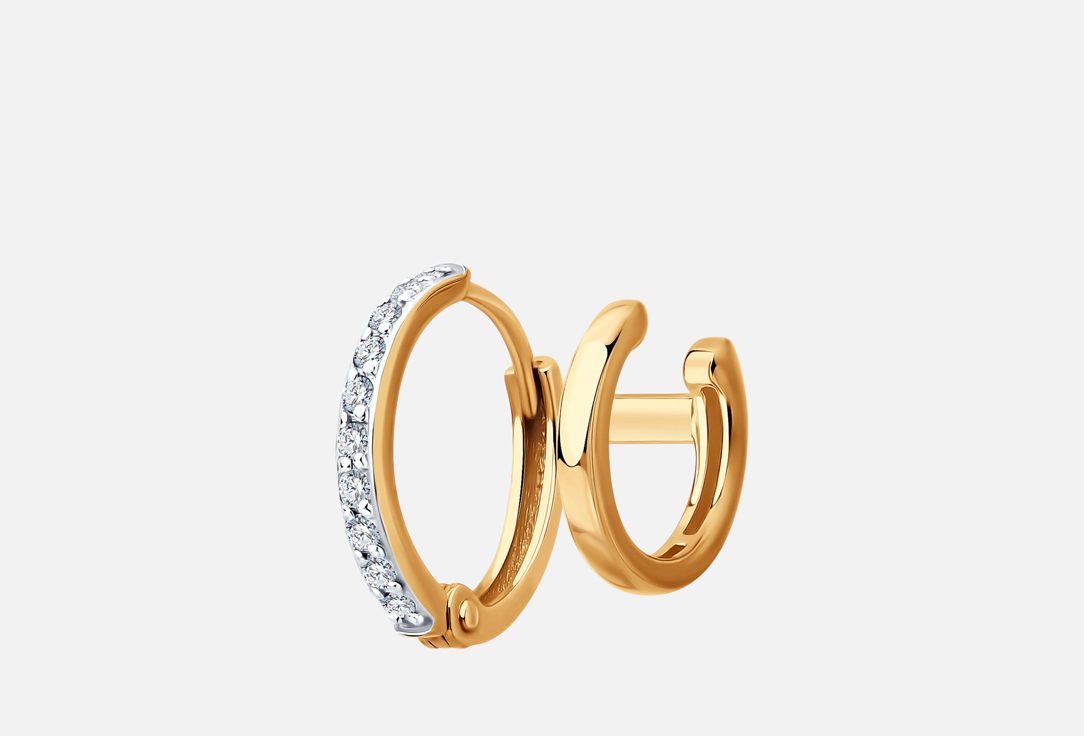 Изображение товара Серьга Золотая SOKOLOV Фианит