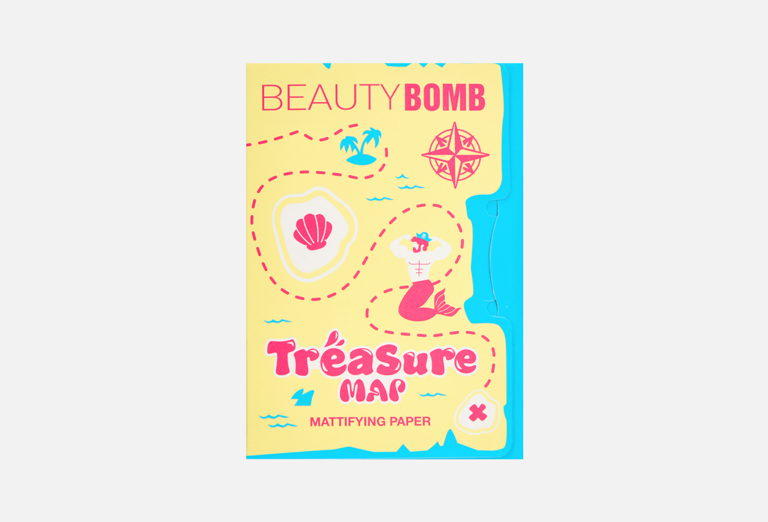 

Матирующие салфетки для лица BEAUTY BOMB, Treasure Map 50 шт