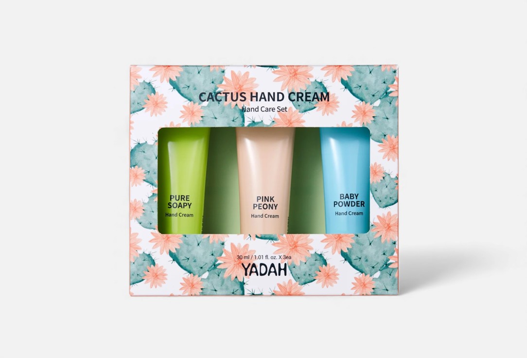

Набор кремов для рук YADAH, CACTUS SKIN RELIEF 3 шт