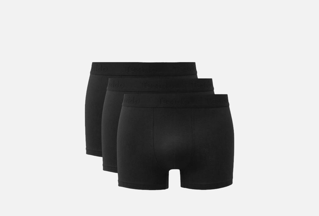 Изображение товара Набор мужских трусов Tezido черный 3 шт комфорт эластан хлопок